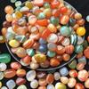 100/200g Colorful Pebbles 1~1.6cm Natural Agate Crystal Pebbles Decorative Stones for Aquariums Fish Tanks Air Plant Decor TMZ