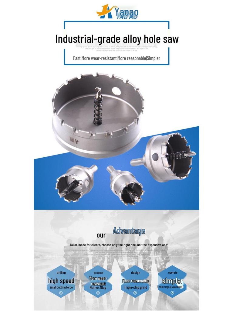 Hartmetall Lochöffner Bohrer Set (30-150mm)