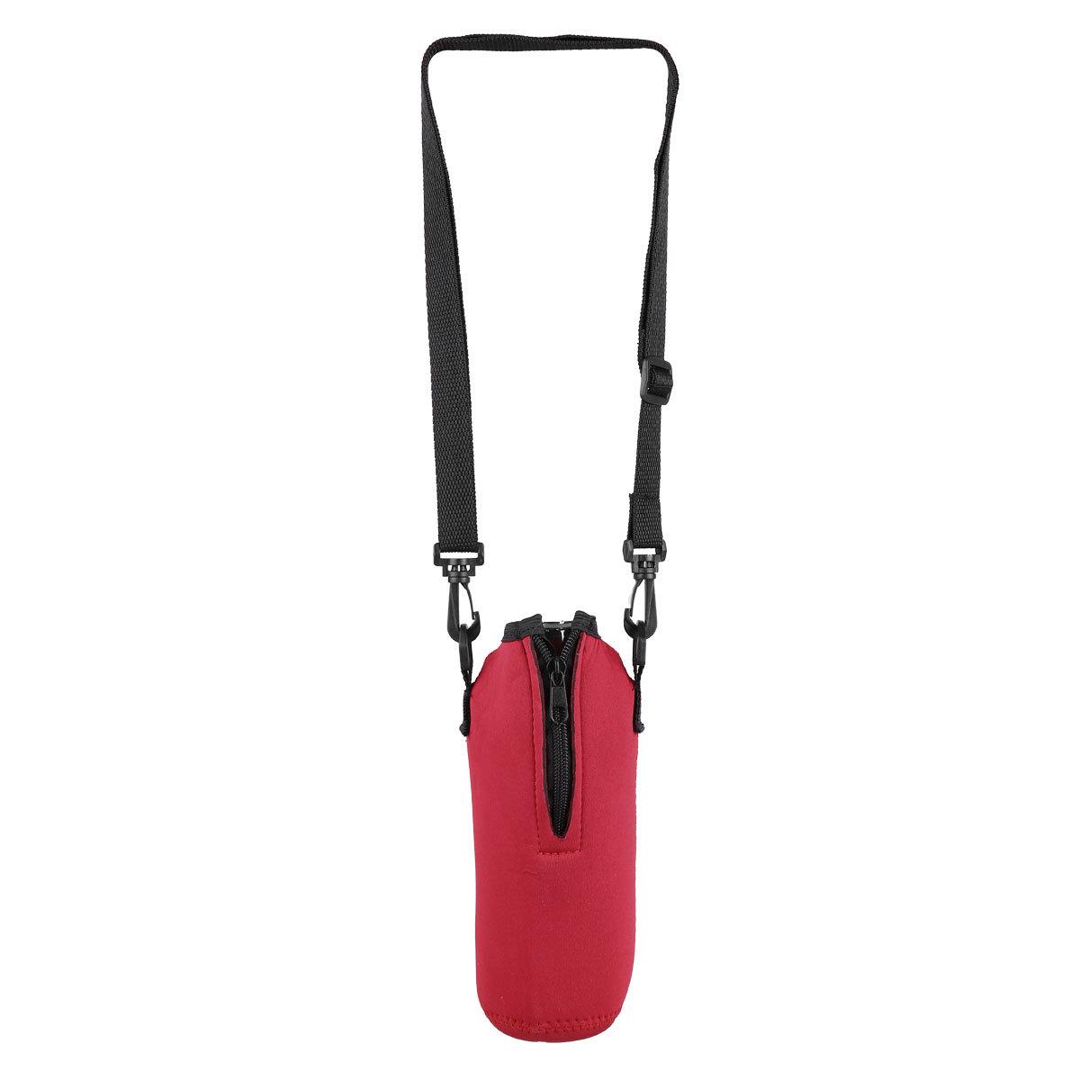 

Регульований плечовий ремінь, тримач для пляшки з водою, ізольований неопреновий тримач для пляшки з водою, чохол для сумки One Size червоний
