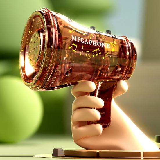 Mini roh klíčenka nahrávatelný ruční reproduktor hudební přehrávač taška přívěsky hračka měnič hlasu pro večírky akce