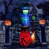 Inflatable Toy Evil Witzard Halloween Inflatable Model Luminous Inflatable Model Halloween Atmosphere Decoration Model