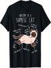 Siamese Cat Anatomy Funny Cute Pet Siamese Mom Dad Cat T-Shirt