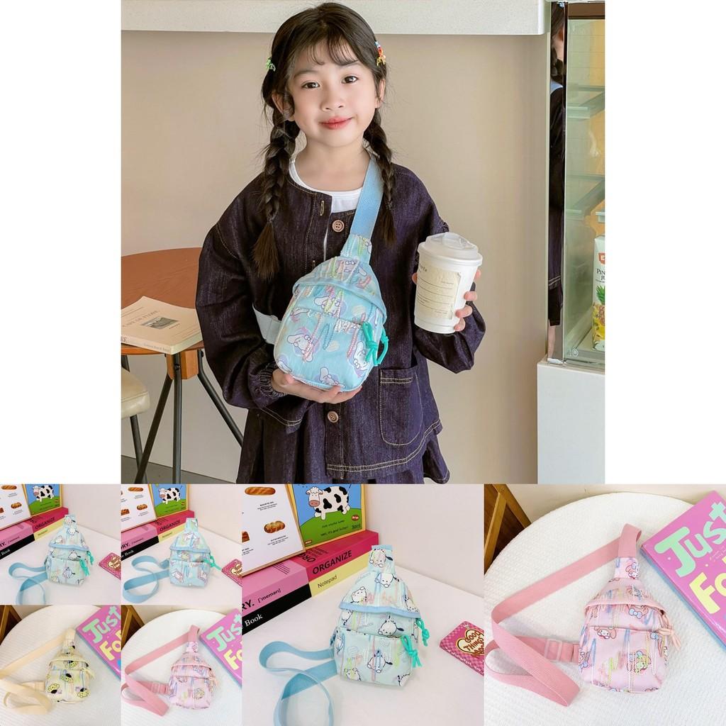 Melody Pompompurin Print Kids Chest Pack With Breathable Nylon For Kindergarten Daily Use