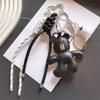 Mini Backpack Hanging Cute Faux Leather Bear Handbag Pendant Bag Pendant Bags Accessories