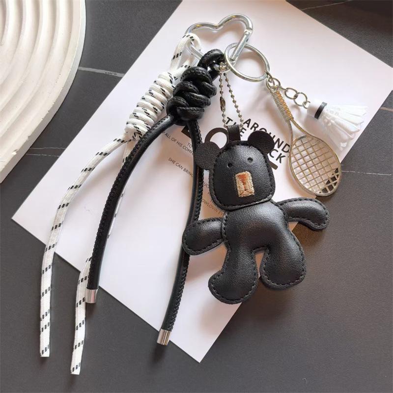 Mini Backpack Hanging Cute Faux Leather Bear Handbag Pendant Bag Pendant Bags Accessories