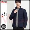 Fleece herr ståndkrage sömlös en volym lätt och tunn dunjacka herr kort stor storlek dunjacka vinterjacka