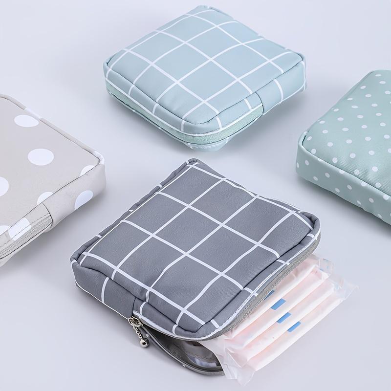 1pc Portable Sanitary Napkin Storage Bag - Girls' Cosmetic Lipstick Pouch with Travel Headset Coin Organizer - Convenient and Discreet Storage for P
