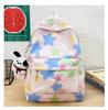 A Color-blocking Striped Backpack for Female High School Students and Junior High School Students