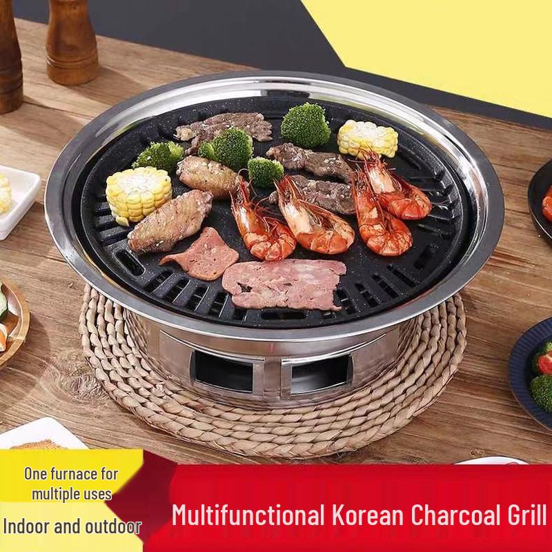 Shengjia Portable Stainless Steel Charcoal BBQ Grill