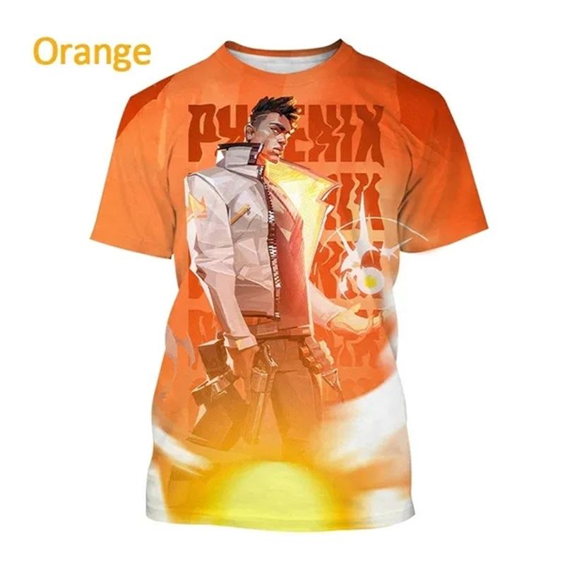 

Popular Game Valorant Pattern Men s 3D Printed Summer Casual Short sleeved T-shirt M