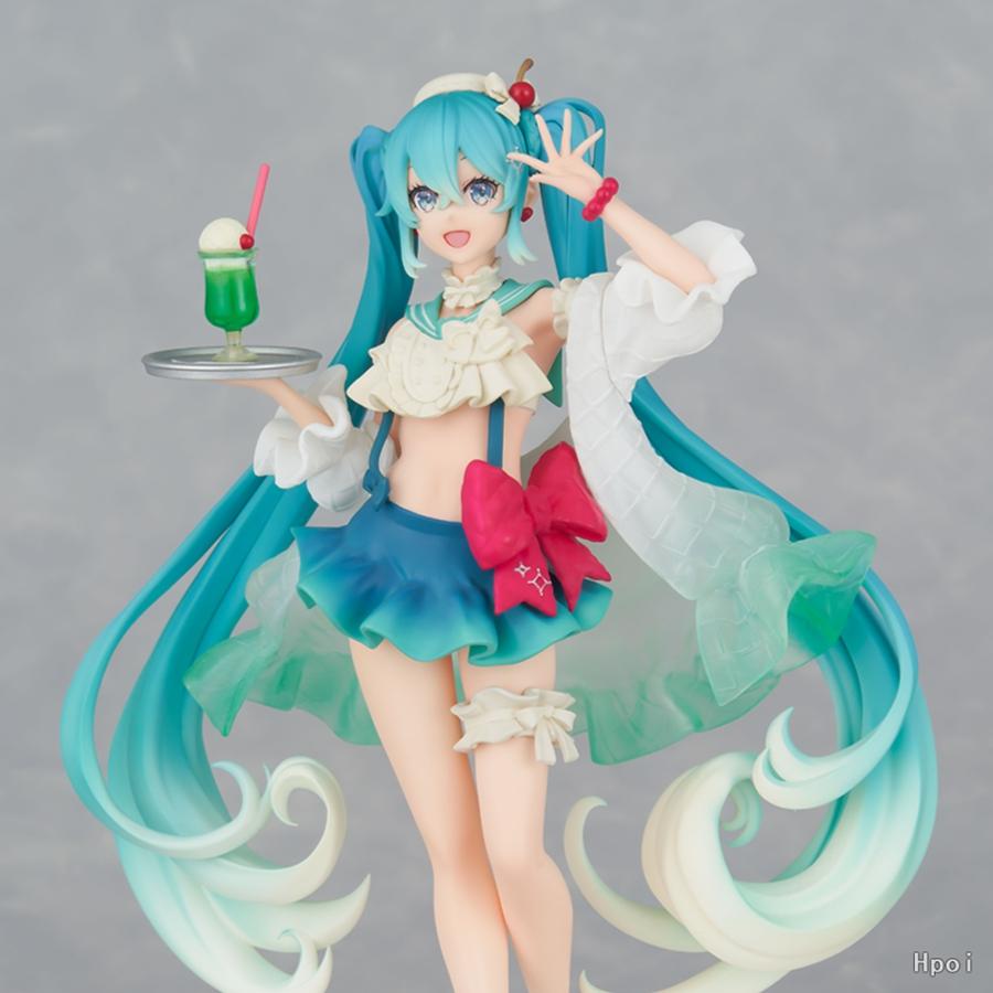 18cm Hatsune Miku Anime FIgure Sweet Sweets Soda Hatsune Miku Action Figures Kawaii Girl Figurine PVC Collection Model Doll Toys