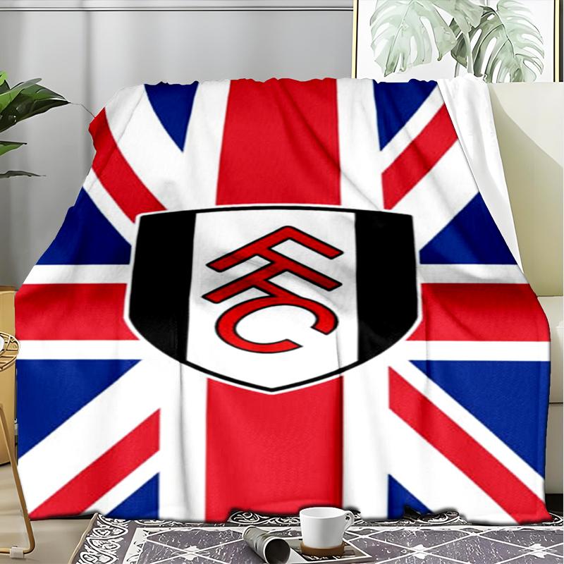1pz Coperta Morbida in Flanella Stampata Fulham F.C. per Camera da Letto Adulto Soggiorno Divano Campeggio Viaggio Regali per Fan Regali di Natale