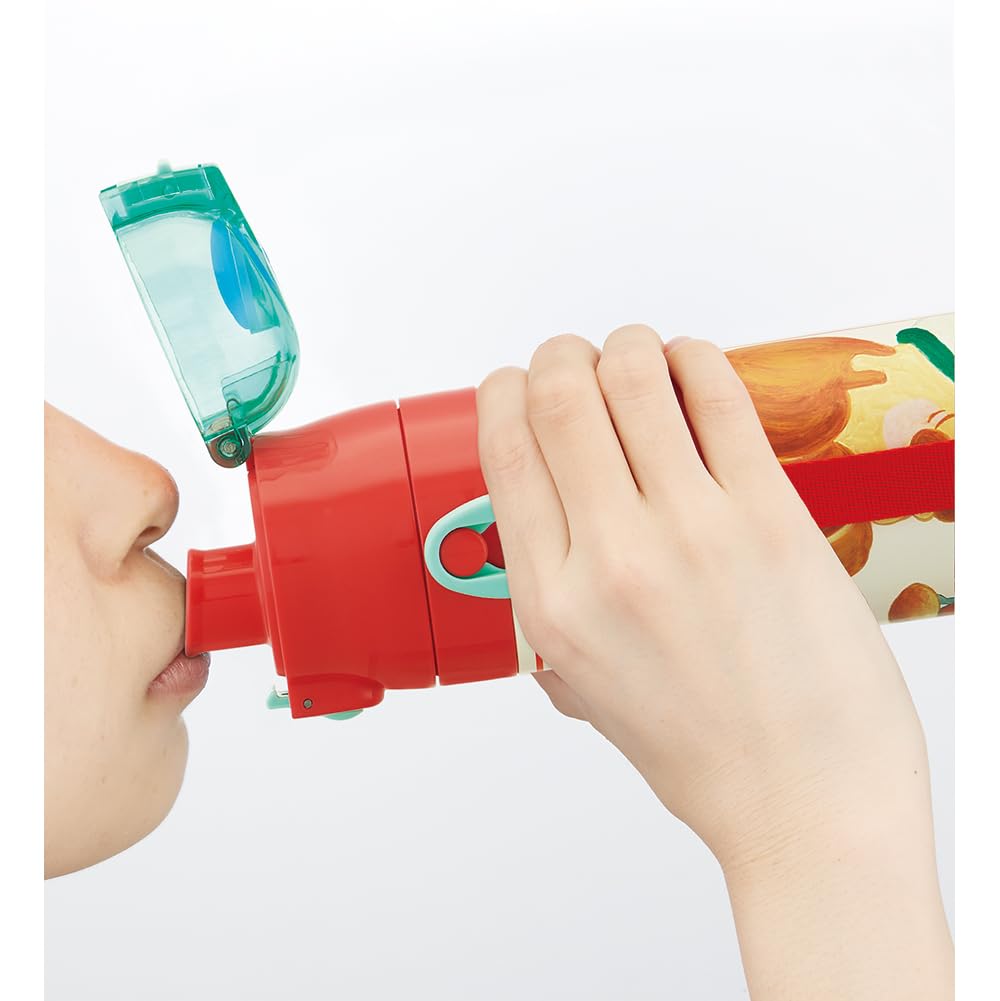 Skater Stainless Steel Water Direct Bread Lightweight Cold Storage Only Sports Water Bottle Children's Bottle, Drinking, 470ml, Bastard,