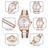 Women's Watch Ceramic white Simple Ladies Waterproof Brand Business Stainless Steel Rose Gold