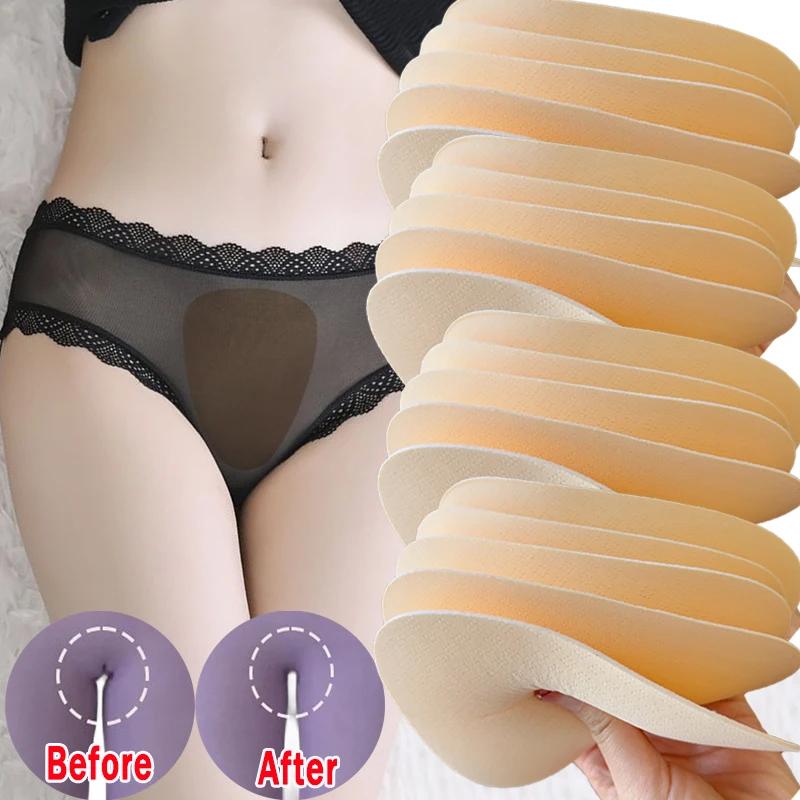 2pcs Camel Toe Concealer Women's Traceless Invisible Camel Toe Underwear Cover Seamless Butt Lifter Pad for Bikini Yoga Pant Pad