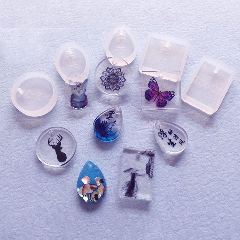 Geometric Jewelry Mold Pendant Silicone Ornament Resin Craft Making DIY
