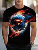 Marvel Comics Superman Pattern 3D Printed T-shirt Super Hero Movie Fans Clothing Casual Fashion Personalized Short Sleeve Tops
