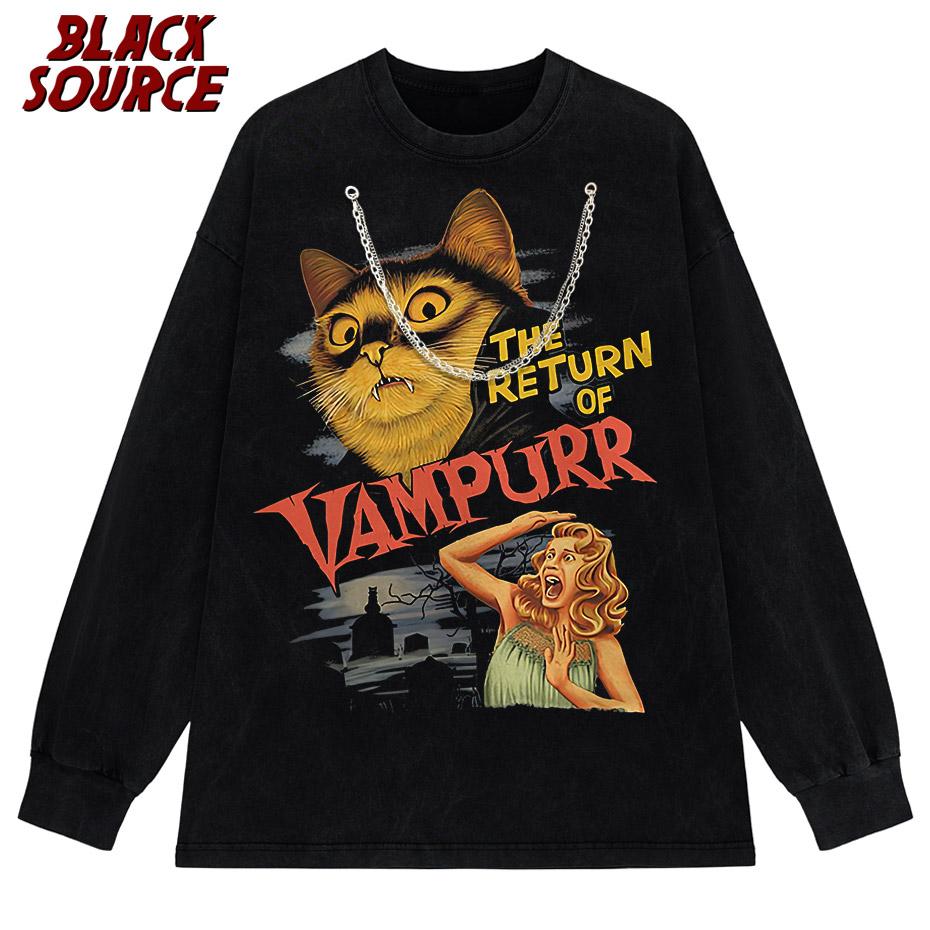 The Return Of Vampurr TShirt Men O Neck Cool Summer T Shirts Short Sleeve Tees Fashion Tops