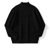 Mens Warm Half Turtleneck Sweater Loose Fit Solid Color Knit Pullover Winter Daily Wear