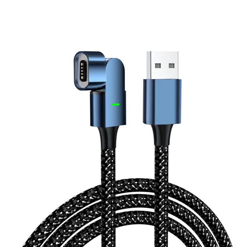 Magnetic 100W Fast Charging Cable with 180° Rotation for Apple Devices and Type-C