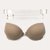 Women Backless Lingerie Set Strapless Bra and Thong with Transparent Straps Front Closure Lingerie Push Up Bra with Wire 32B-38B 32C-36C