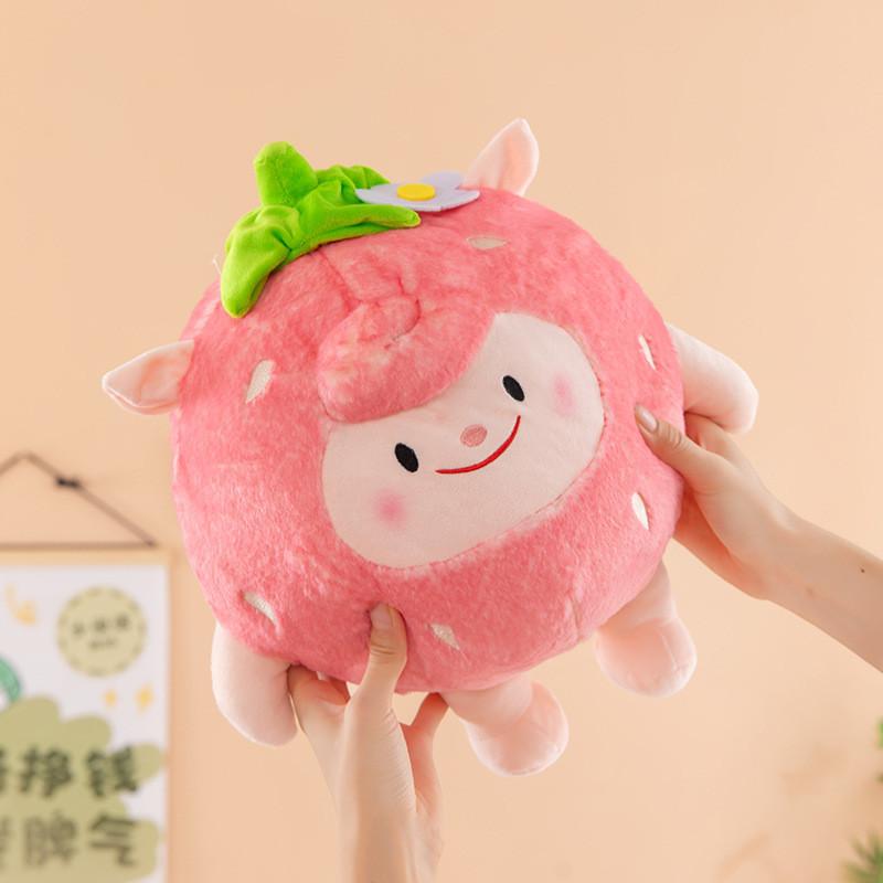 Flying Dongdong Plush Strawberry Sheep Toy Gift For Kids