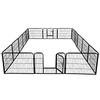 Pet Fence Barrier Cage with Isolation Door for Medium to Large Dogs