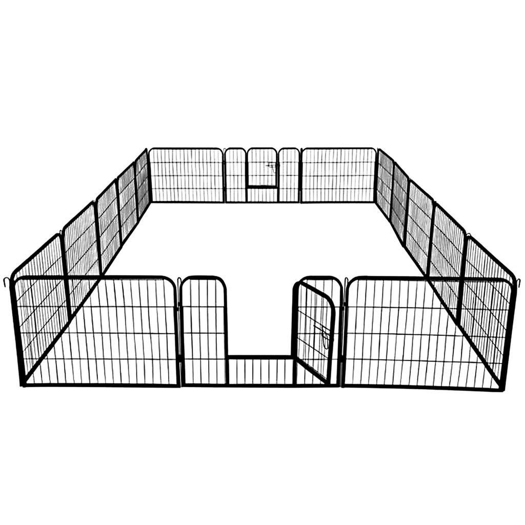 Pet Fence Barrier Cage with Isolation Door for Medium to Large Dogs