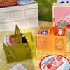 Zusammenklappbarer Picknickkorb, stapelbare Aufbewahrungsbox, Einkaufskorb aus Kunststoff mit Griffen für den Außenbereich