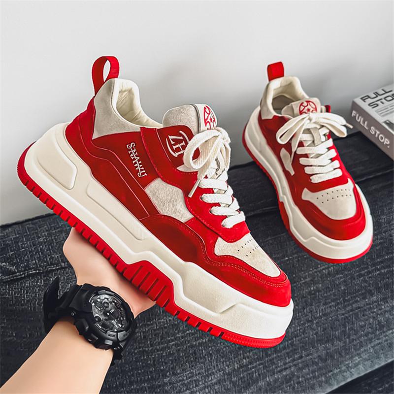 Men 's Casual Four Seasons Fashion Skateboarding Students Comfortable Sneakers Boys Trending Soft Sole Breathable Shoes