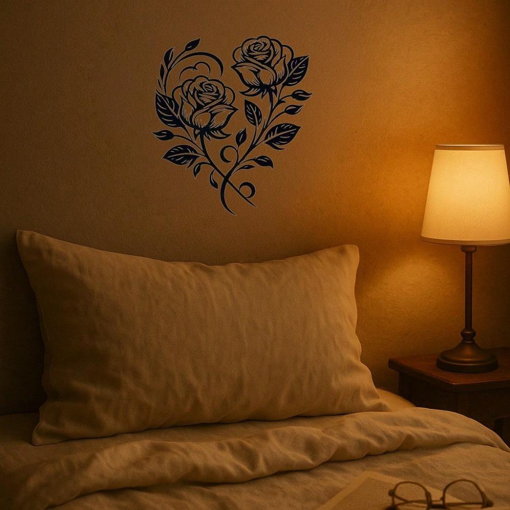 Halloween Heart Rose Metal Wall Decor Modern Home Ornament