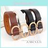 Belt Leather Vintage Women Versatile Decorative Waistband Casual Jeans Strap