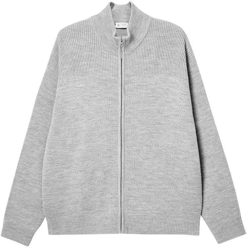 Мужской вязаный кардиган Jack & Jones с вышивкой букв и воротником-стойкой S
