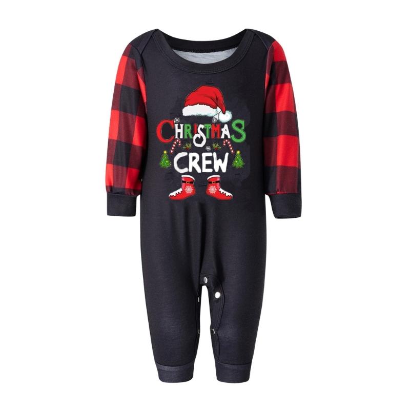 Christmas Family Matching Outfits Mom Dad Kids 2 Pieces Pajamas Set Sleepwear