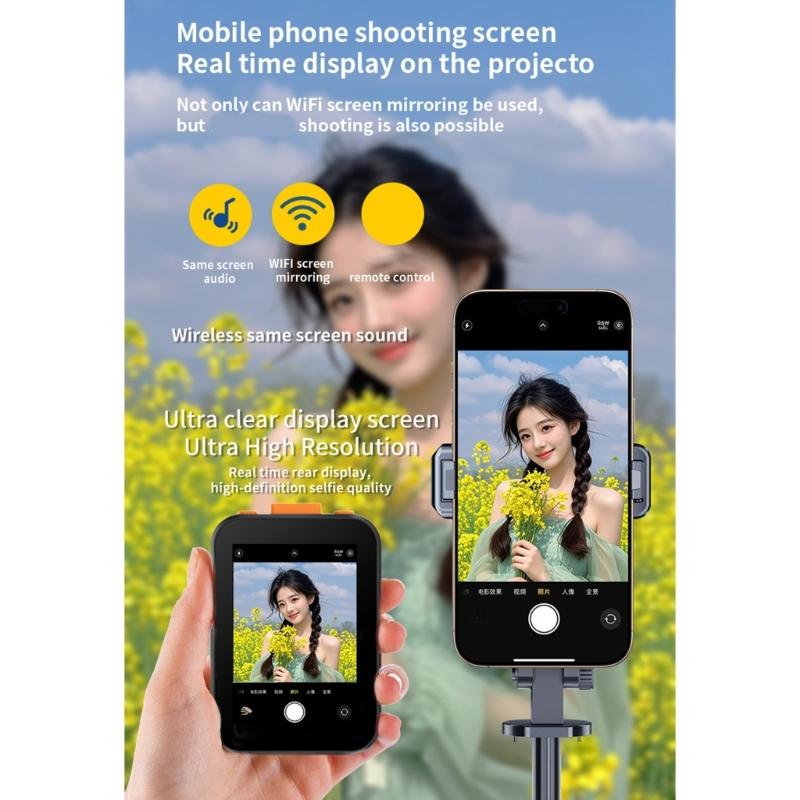Vlog Selfie Monitor Screen 2.4/5Ghz With 2Inch 1080P Display Bluetooth-compatible Remote Control For Live Stream