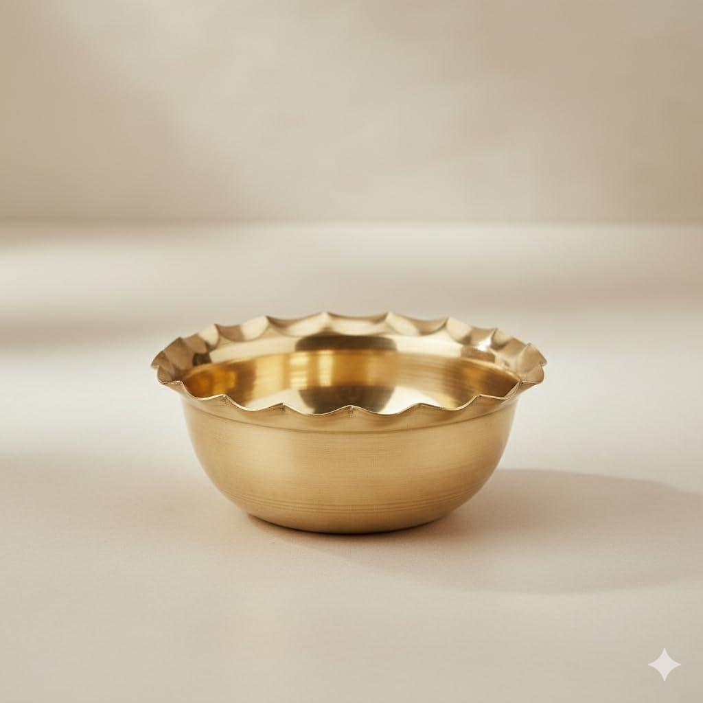 Pure Brass Katori for Pooja | Small Brass Bowl for Puja Rituals