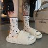 Colorful Polka Dot Socks Hollow Mesh Internet Celebrity Summer Small Fresh Mid-Leg Socks Lace Thin Girls' Socks
