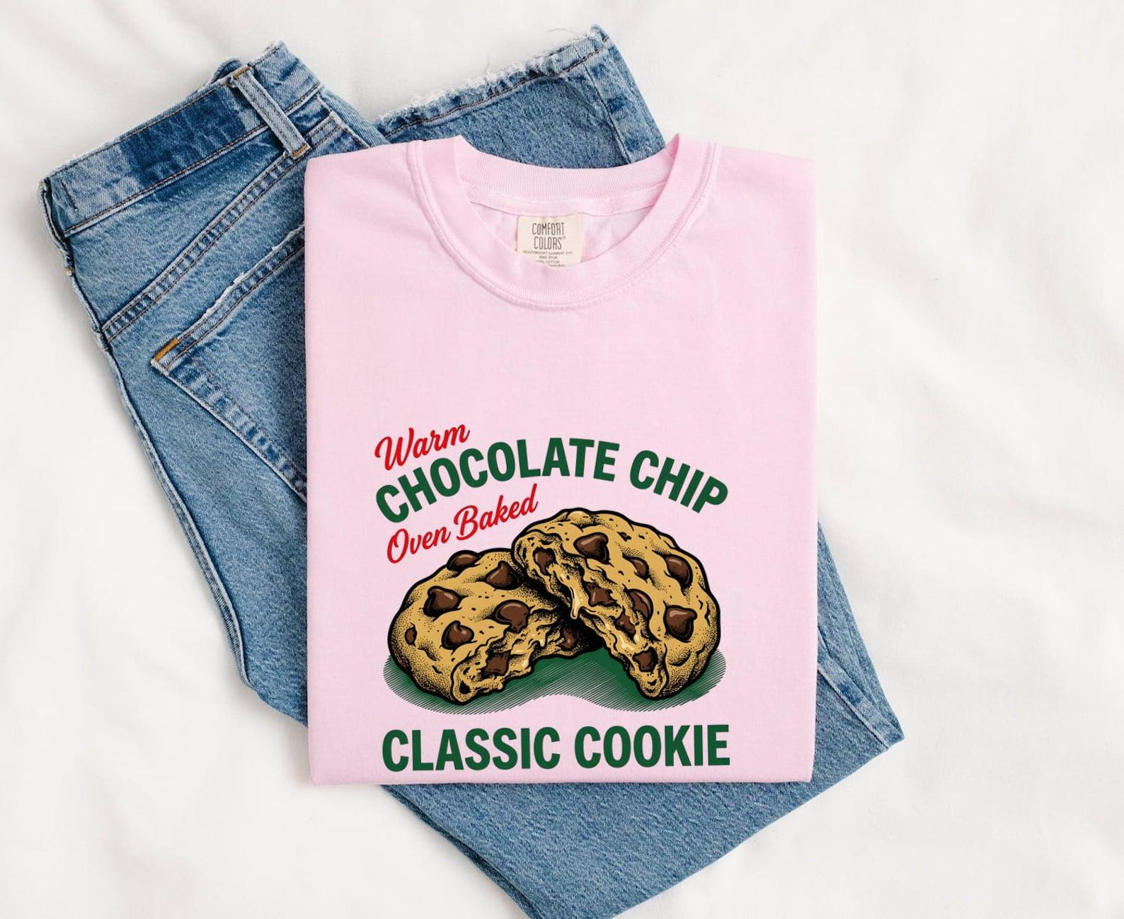 Chocolate Chip Cookie Shirt Desserts Pastries Gift Women Hand Drawn Tee Cookie T-Shirt Dessert Fan Chocolate Tshirt Pastry Graphic Sketch XL