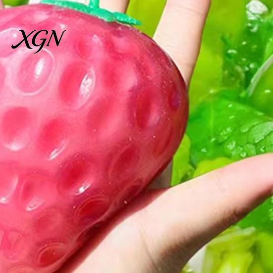 Sensory Squeeze Toy Color Changing Strawberry Simulated Fruit Bunny Duck Love TPR Stress Heart Ball Anxiety Relief Fidget