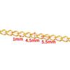Stainless Steel Gold Chain for DIY Jewelry: Necklace & Bracelet Fashion Accessory