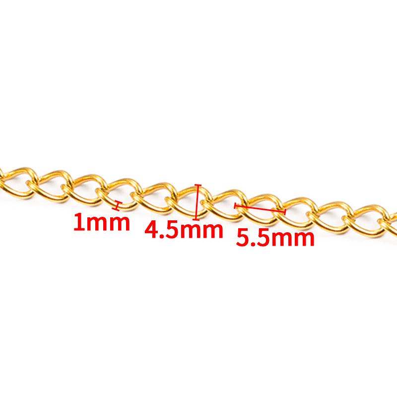 Stainless Steel Gold Chain for DIY Jewelry: Necklace & Bracelet Fashion Accessory
