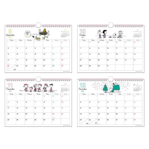 Sunstar Stationery Snoopy 2024 Calendar Wall Hanging Vintage S8520259