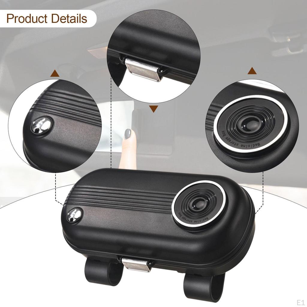 Car Sun Visor Sunglasses Holder Accessory Easy Installation Travel Document Universal Ticket