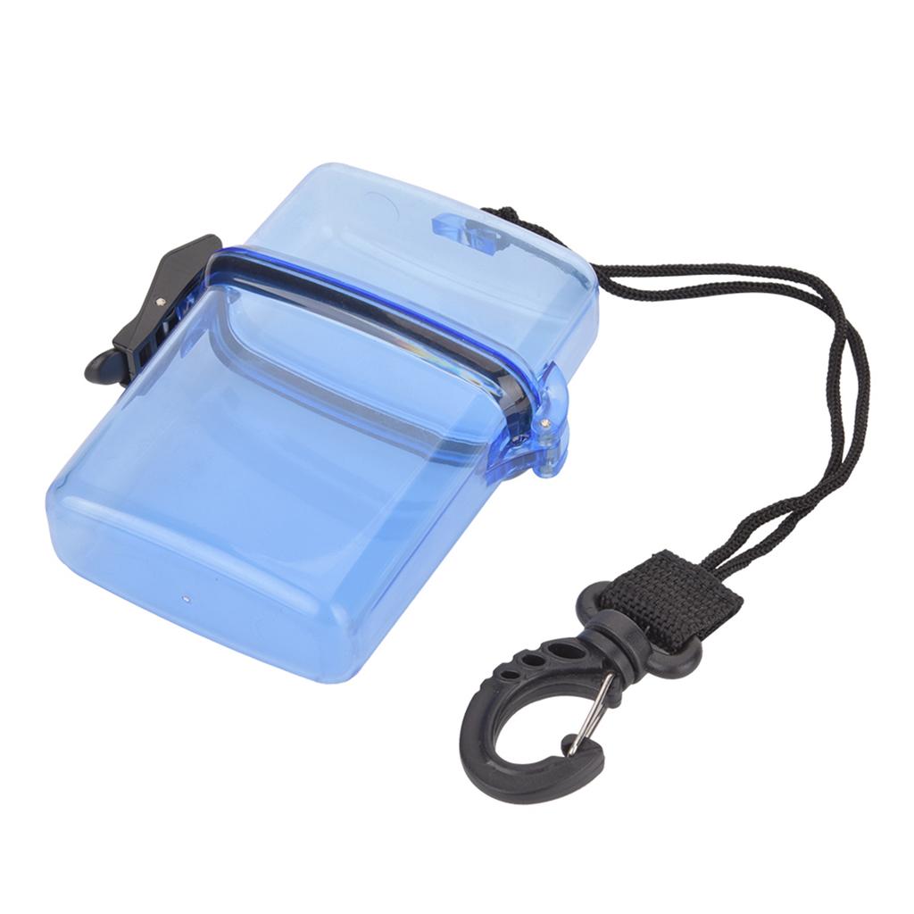 Plastic Transparent Underwater Kayak Sealing Box with Rope Hook for Surfing Canoe Kayak
