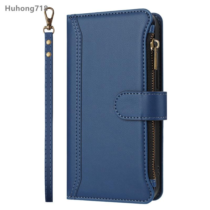 Kožené pouzdro na zip pro Infinix Smart 4 5 6 7 HD 8 Pro 9 10 Plus X653 Zero 20 30 40 4G 5G Peněženkové pouzdro