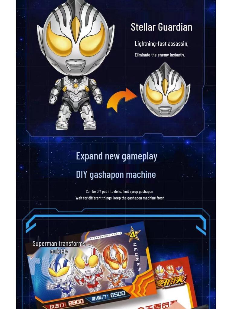 Superman Interaktive Gachapon Maschine Blind Box Spielhaus - Lustiges Geschenk für Jungen & Mädchen