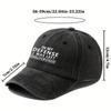Visor Casual Baseball Cap with Letter Print Retro Washable Letter Trucker Hat