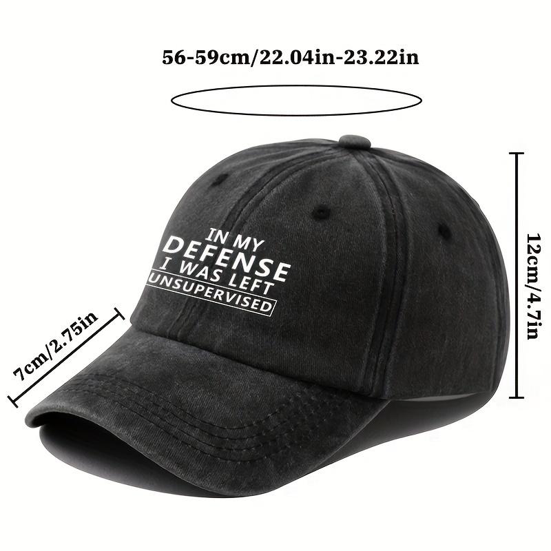 Visor Casual Baseball Cap with Letter Print Retro Washable Letter Trucker Hat