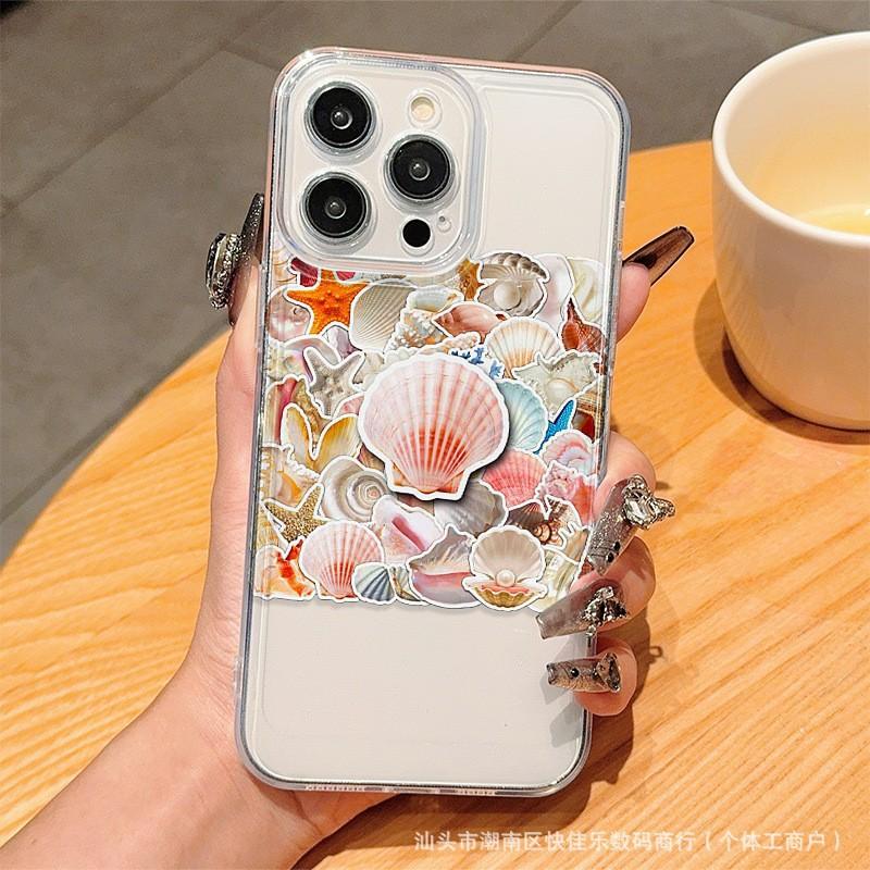 Ocean Shell Pearl Suitable for iPhone Cases 11 iPhone 12/13/14/15/16 Pro/17 Phone Cases
