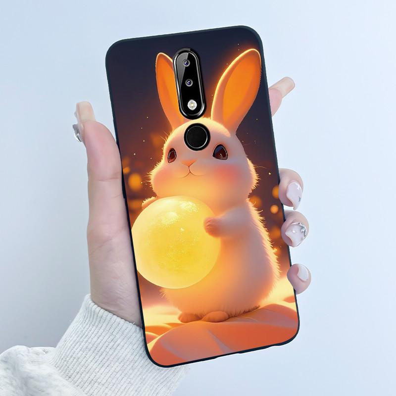Casing For Nokia 5.1 Plus 6.1 Plus X5 X6 Luxury Dragon Cute Cool Boys Girls Soft silicon Phone Case Back Cover Black Matte Shell